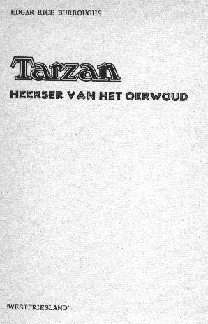 Tarzan, heerser van het Oerwoud titelblad