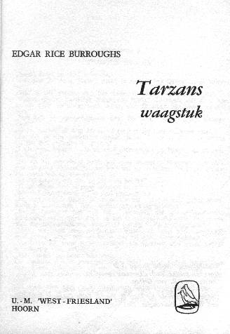 Tarzans Waagstuk titelblad
