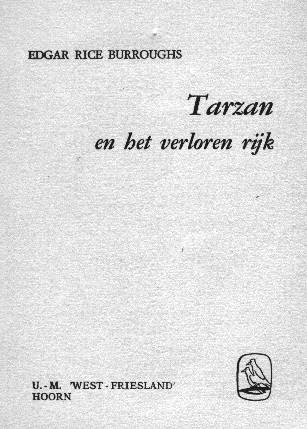 Tarzan en het Verloren Rijk titelblad