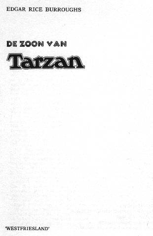 De Zoon van Tarzan titelblad