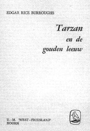 Tarzan en de Gouden Leeuw titelblad