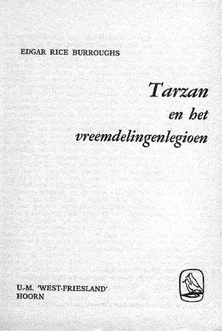 Tarzan en het Vreemdelingenlegioen titelblad