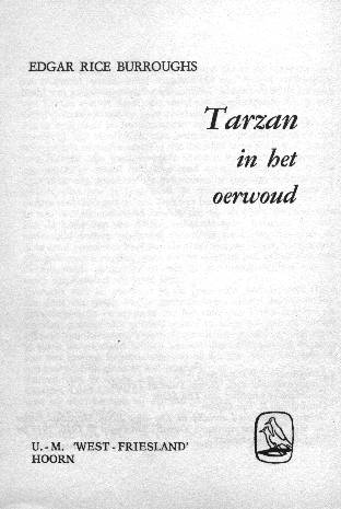 Tarzan in het Oerwoud titelblad