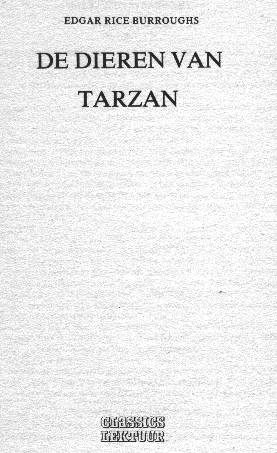 titelblad De Dieren van
            Tarzan
