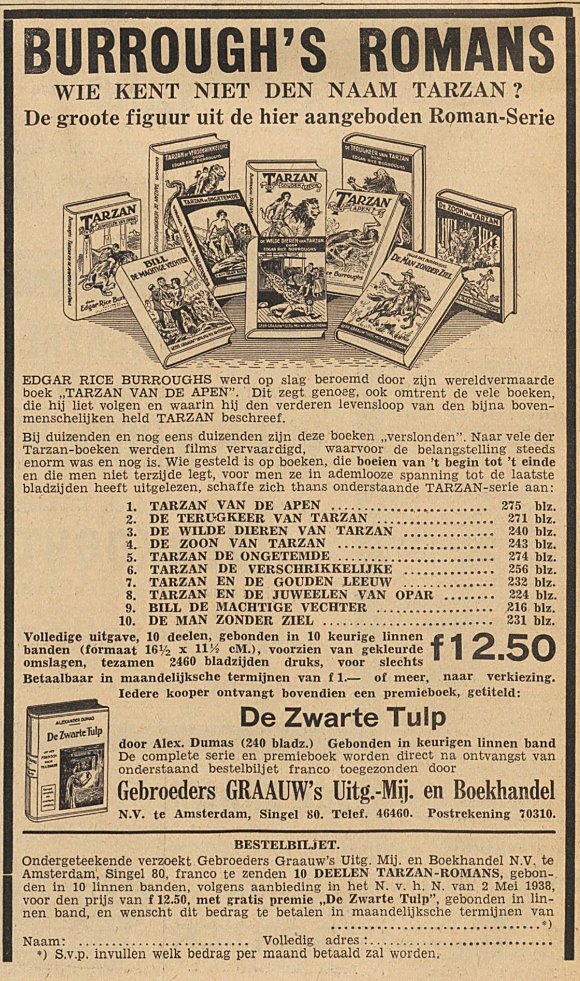 advertentie van 2 mei 1938