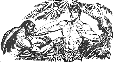 Tarzan en sy
                diere illustraties